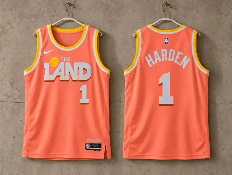 Nike Cleveland Cavaliers James Harden #1 Basketball Jersey Multicolor