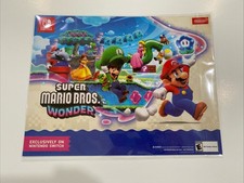 Nintendo Switch Super Mario Bros Wonder Gamestop Exclusive Stickers NEW SEALED