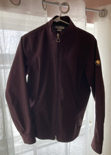 Women's Ariat Soft Shell Jacket with Fleece Lining, Burgundy, Size L