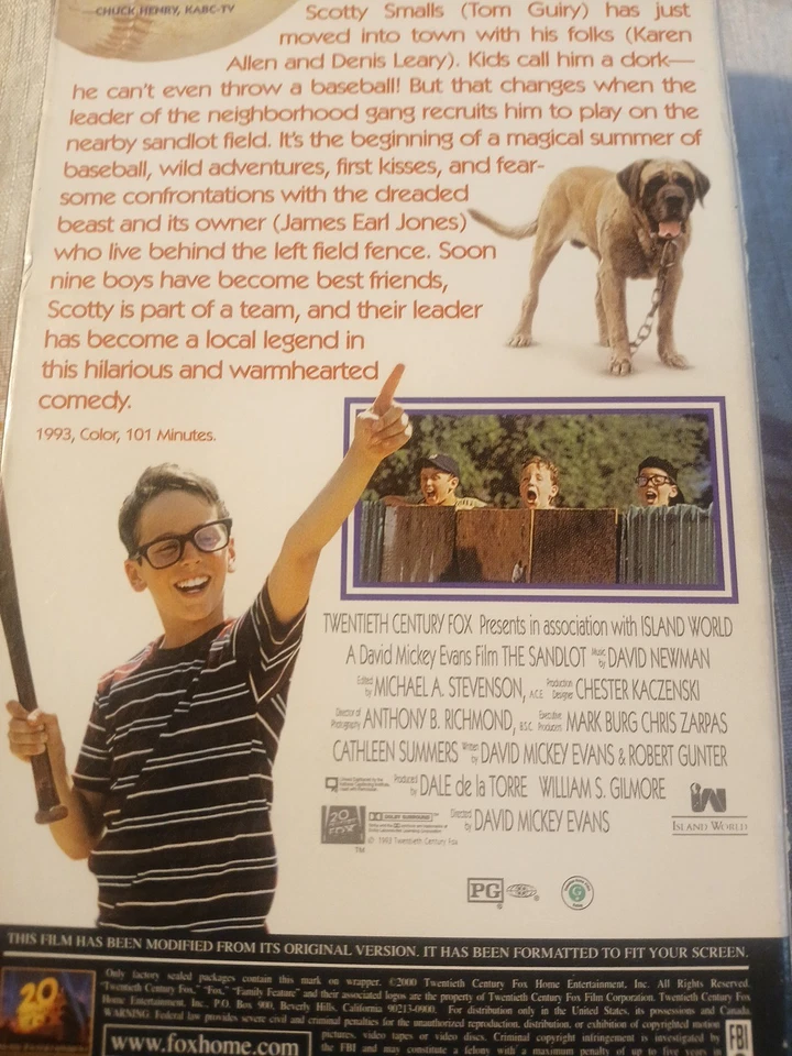 The Sandlot VHS  1993 Foto 4 de 4