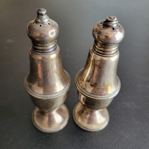 Vintage Duchin Creation Sterling Silver 925 Salt and Pepper Shaker Weighted MCM - Picture 1 of 8