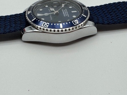 Men's Henry Jay Specialty Aquamaster Professional Diver Quartz Date Watch - Picture 7 of 12