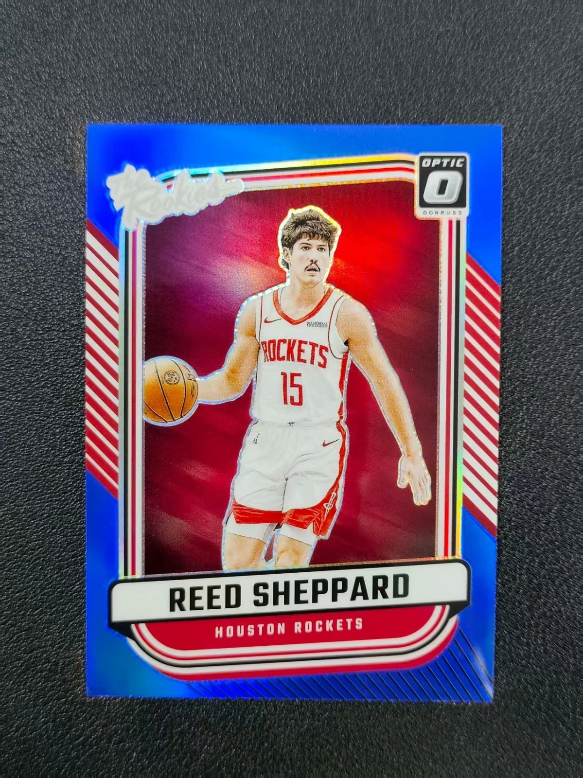 2024-25 Panini Donruss Optic Reed Sheppard The Rookies Blue 18/49#3 HCQL