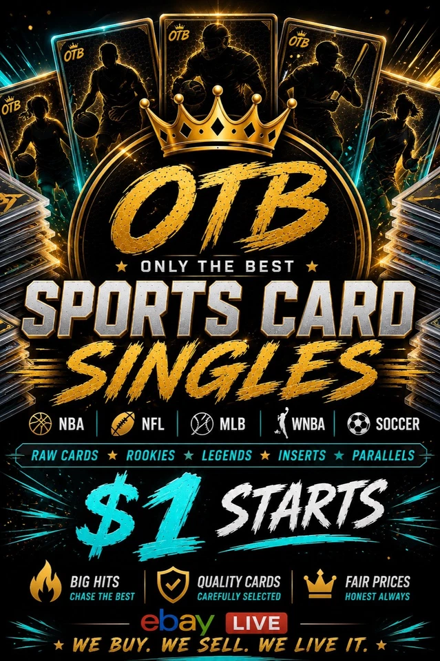 SPORTS TRADING CARD SINGLES • NEW WEEK & NEW INVENTORY! ALL $1 STARTS 