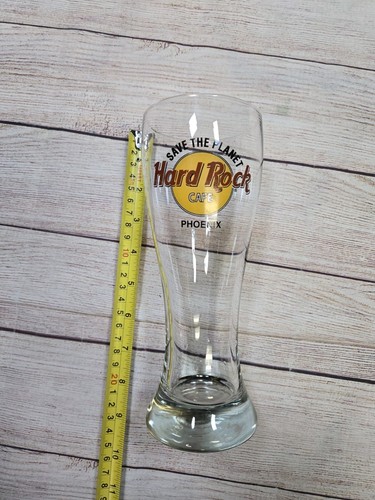 Hard Rock Cafe Phoenix 8.25 in Tall Pilsner Glass 20 oz Collectible Tall boy - Picture 2 of 5