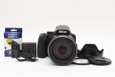 (US Duty Paid) Nikon Coolpix P1000 16MP 125x Digitalkamera schwarz aus Japan