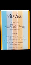 VitaSea Ultra Sheer Mineral Sunscreen Stick Vitamin E  C For Face  Body 14.17g