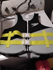 SPEEDO ADULT LIFE VEST - SIZE XL/2XL - BLACK LIME Brand New
