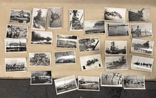 Lot of 25 WWI photographs of batlle damaged sunken Navy Naval ships battleships