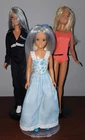 Lot of 3 Vintage Re-rooted Malibu Barbie/Casey/Skipper Dolls OOAK