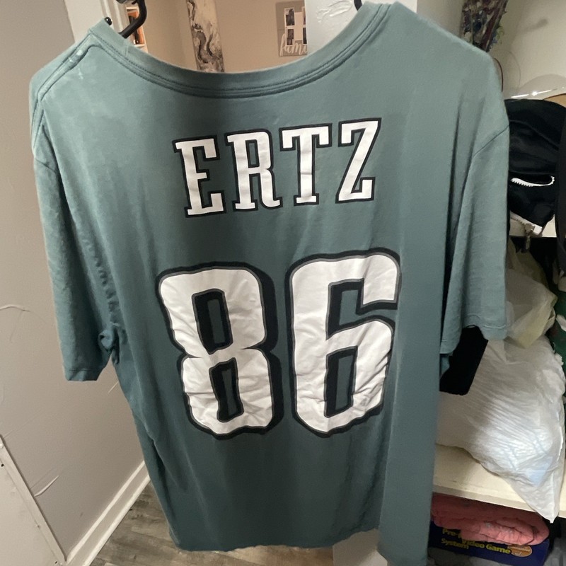 Nike Philadelphia Eagles Zach Ertz #86 Green NFL Football T-Shirt Men's XL