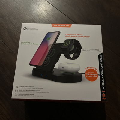HyperGear 3-in-1 Wireless Charging Dock for Apple Devices
