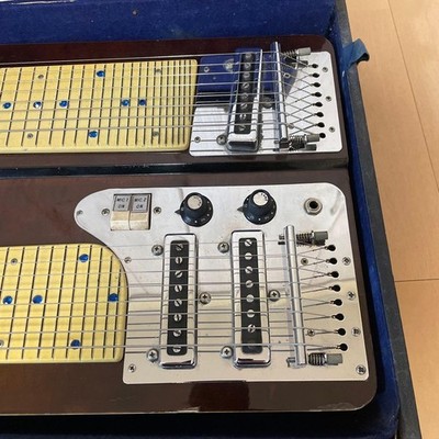 TEISCO TW 8-String Double Neck Steel Guitar NIPPON ONPA with TEISCO TW 8-String Double Neck Steel Guitar NIPPON ONPA with