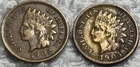 1902 & 1905 Indian Head Cent Lot - VF - Liberty -