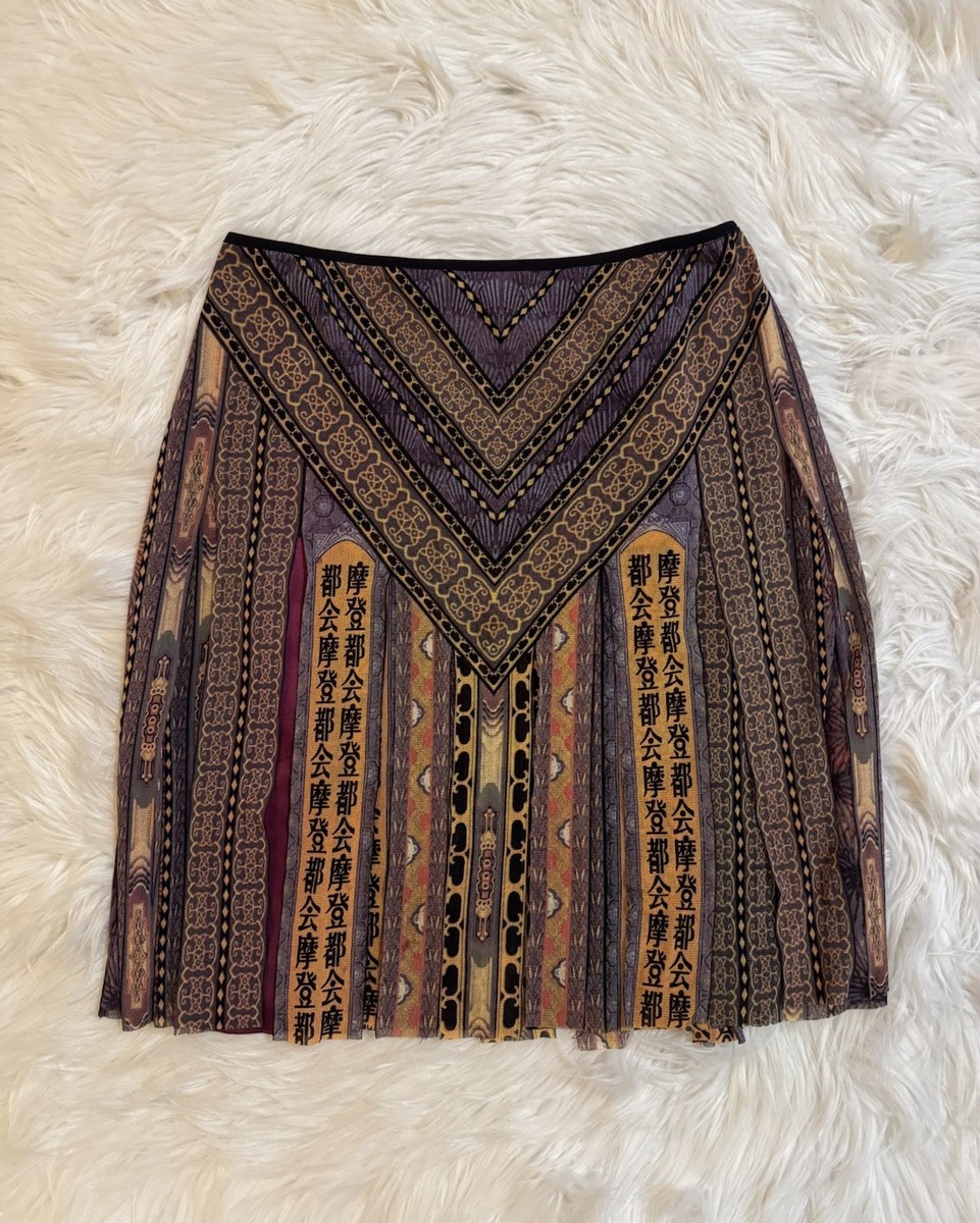 Vivienne Tam Print Skirt Mesh Nylon Vtg Carwash Size 1 | eBay