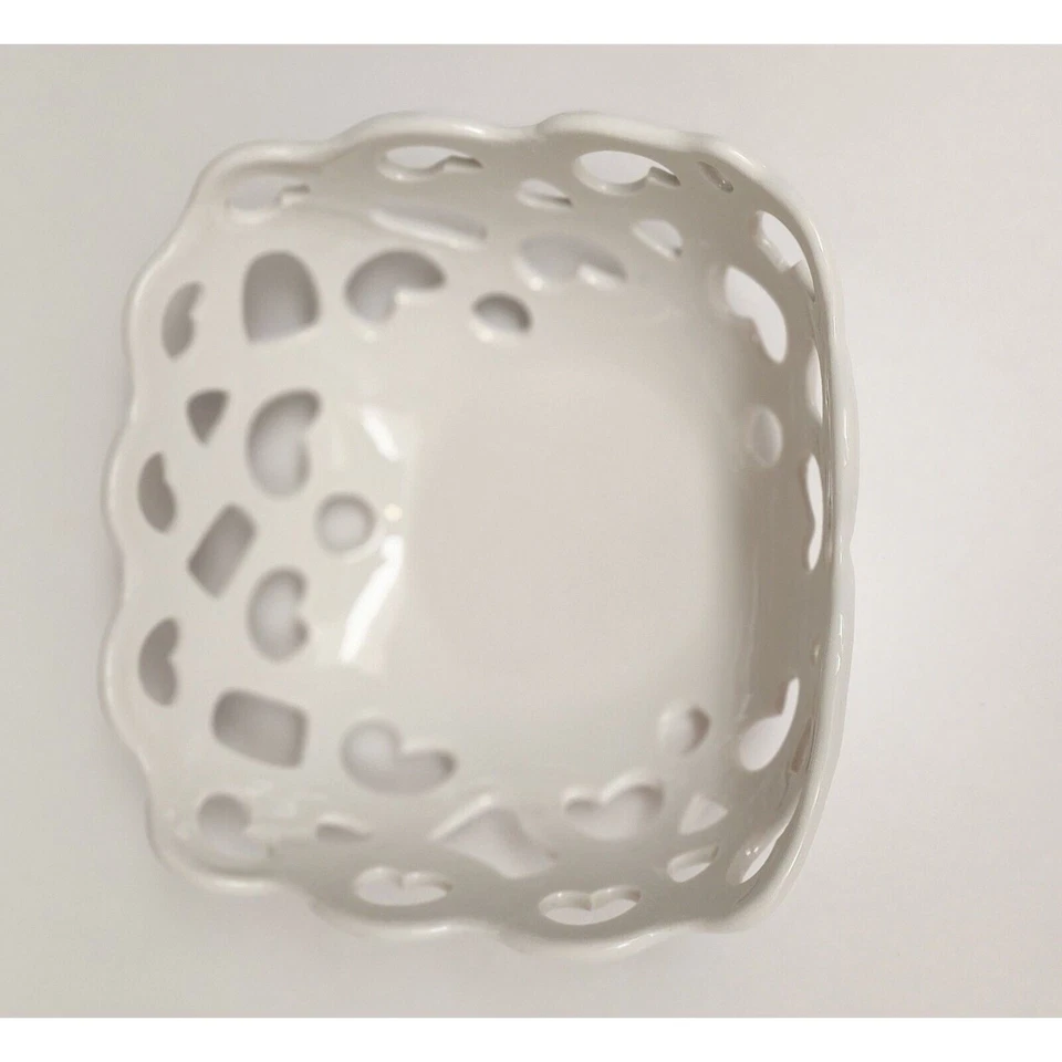 Tabletops Gallery Serving Baskets/Bowls High Fired Porcelain Set Of 2 Oven Safe - Image 3 of 4