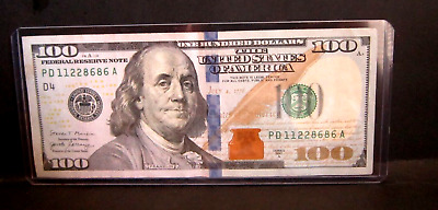 NUMÉRO ventes exceptionnelles DE SÉRIE RÉPÉTEUR FANTAISIE 11228686 BILLET DE 100 $ CENT DOLLARS 2017A