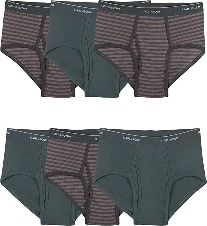 Fruit of the Loom® Men's White Color Briefs Underwear, 6 Pack, Sizes S-5XL - Image 2 of 4