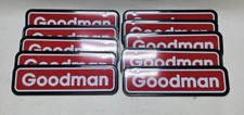 Goodman A/C Clip-on Plate Sign Plaque Outdoor (Lot of 10)