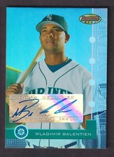 Wladimir Balentien 2005 Bowman's Best Rookie Autograph Card #114 Mariners /99