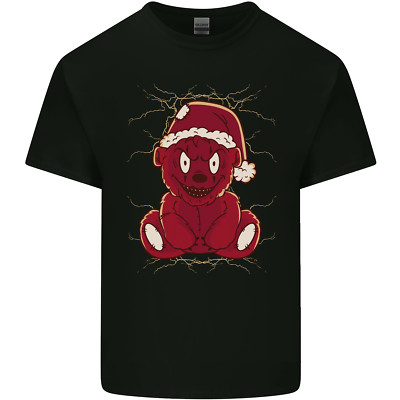 Evil Christmas Teddybär Xmas Herren T-Shirt leicht Baumwolle