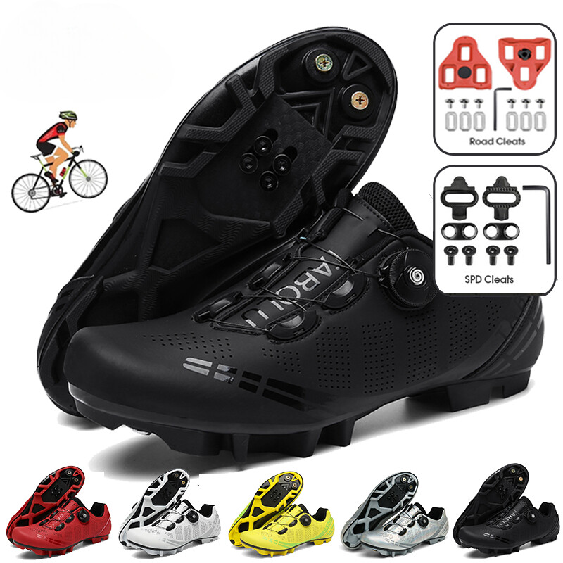 MTB Clits Cycling Shoes Men Breathable Road Dirt Bike Speed Flat