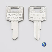 HD-87 Key Blanks for Various Motorcycles by Honda (3 Keys)