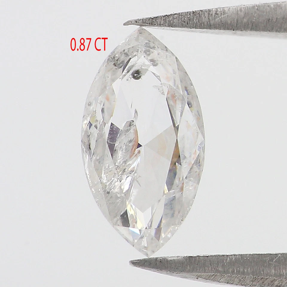 0.87 CT Natural Loose Marquise Cut Diamond 8.85 MM White-G Color Diamond QL2685 - Image 2 of 4