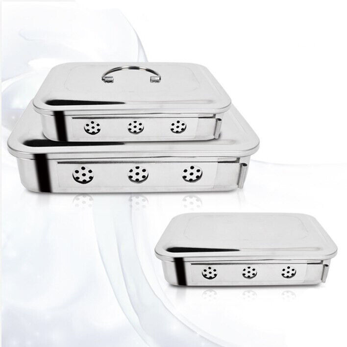 NEW Sterilization Cassette Tray Box free shipping Plate Square With Hole Cover Ranking TOP13