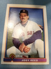 FREE SHIPPING-MINT-1991 Bowman Jody Reed #120 RED SOX and Trevor Wilson 630#