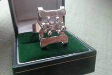 Danish Stg. Silver Modernist Ring size "O" Adjustable  Hermann Siersbol h/m 1970