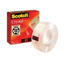 Image of Scotch Crystal Tape Multipurpose 19mmx33m Clear Glossy 600