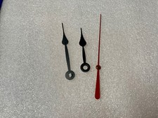 Clock Spade Hands for Standard  'I' Battery Movements + Second Hand  5-6" Face