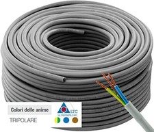 CAVO ELETTRICO  FROR  MULTIPOLARE SEZIONE 1,5  2,5 4 E 6 matasse da 100-50-40 mt