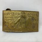 Vtg Buy U.S.A. Bonds Weapons for Liberty Brass Belt Buckle Loan Campaign Shield