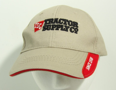 Tractor Supply Co Since 1938 TSC Logo Embroidered Khaki Adjustable Hat Cap