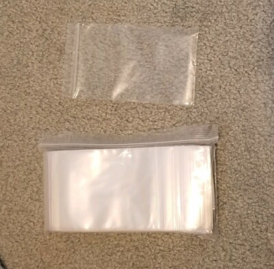 Plastic bags - ziplock tight  5 x 8 size  100 bags/pk