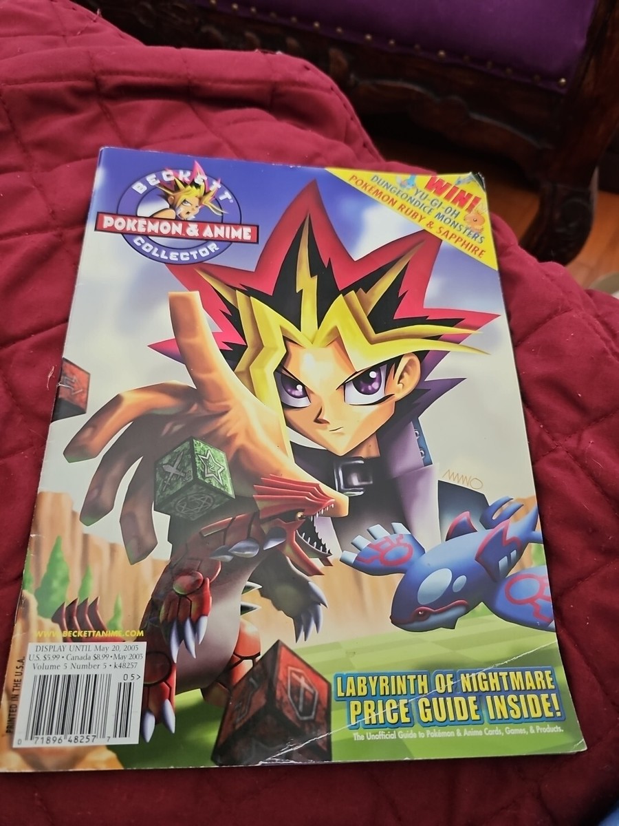 Beckett Pokemon & Anime Collector Magazine Vol 5 Num 5 Issue 45 Poster!  YuGiOh! | eBay