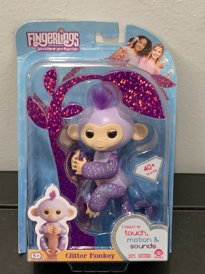 purple glitter fingerling