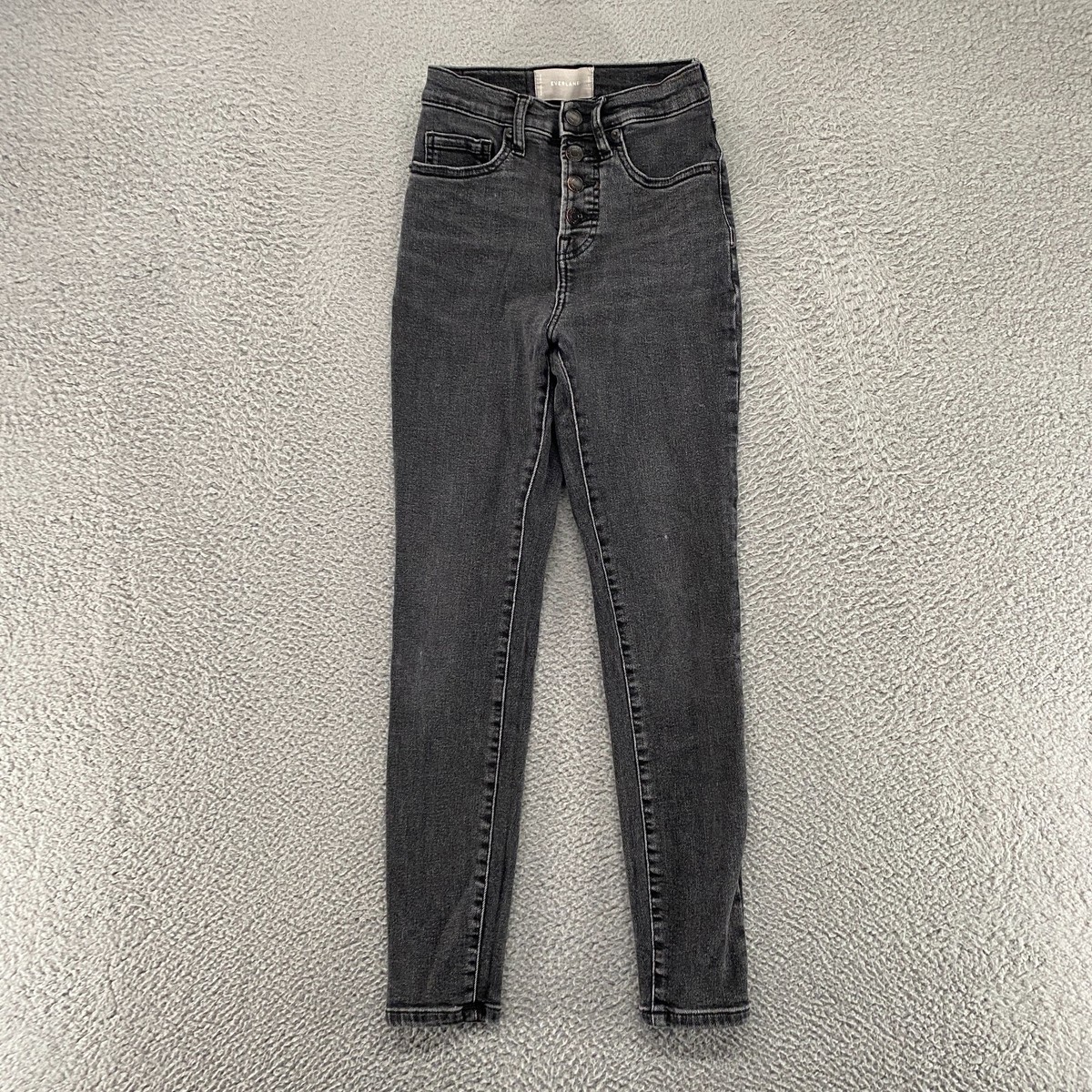 Everlane Skinny Jeans Womens 24 Ankle High Rise Stretch Washed