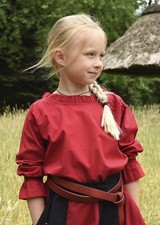 Battle-Merchant Kinder Mittelalter-Bluse Helena, rot