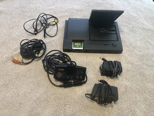 US Launch Edition TurboGrafx Turbo Duo HuCard/CD   RECAPPED but NO HuCard Cover