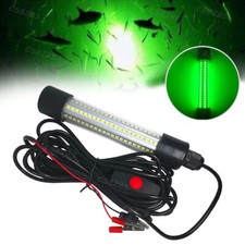 12V Green LED Underwater Submersible Fishing Light Night Crappie Shad Squid Lamp