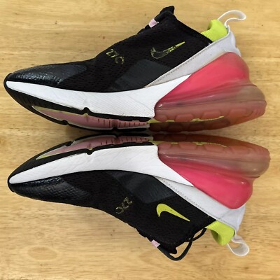nike air max 270 black pink and green