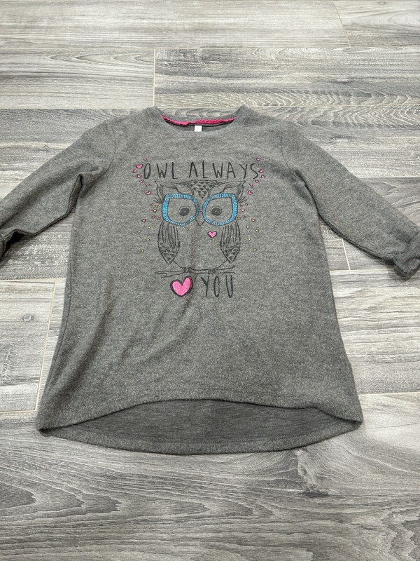 Girls gray sweater by Xhilaration size large 3/4 sleeve