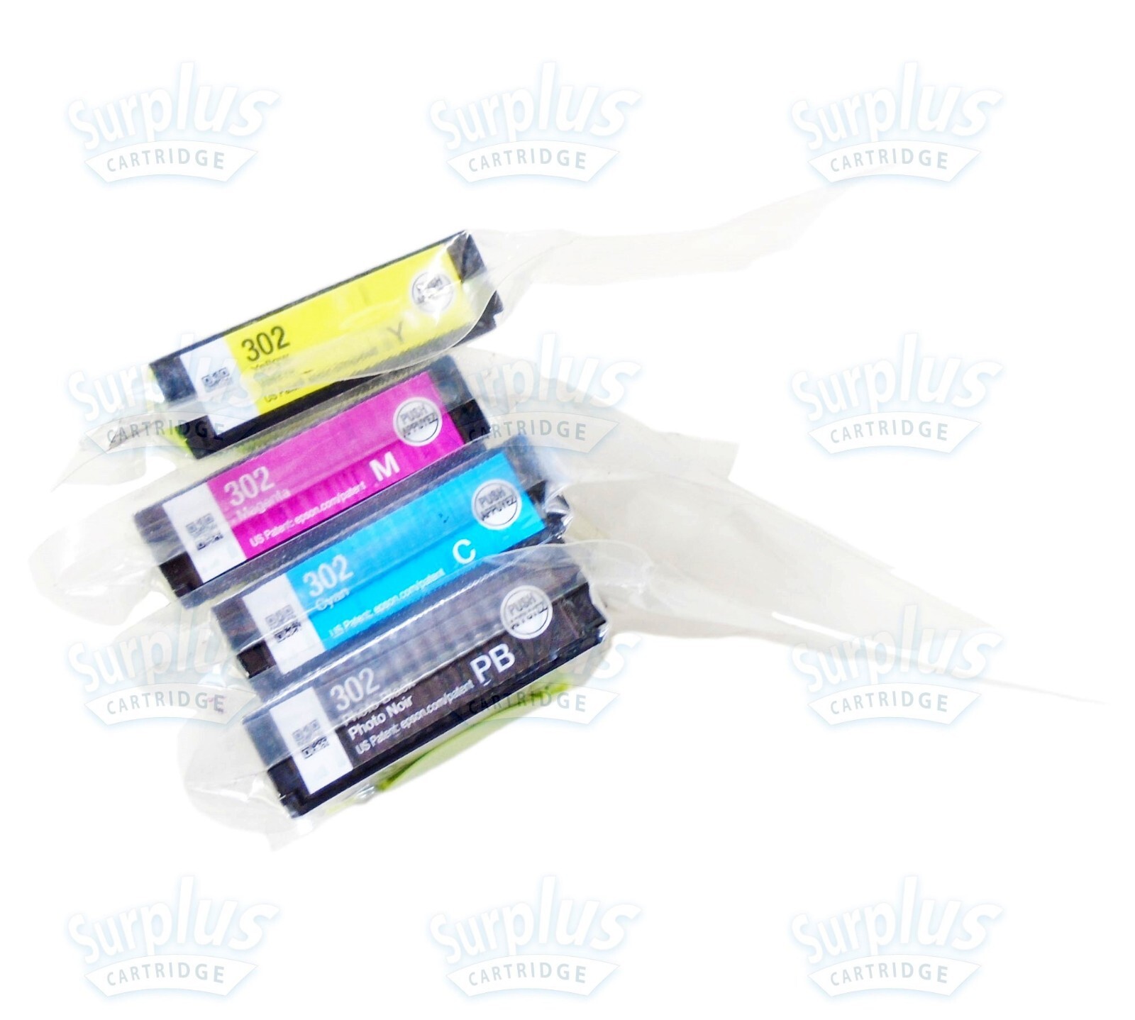 4pk Genuine Epson 302 Photo Black & Color Ink Cartridges XP6000 XP6100