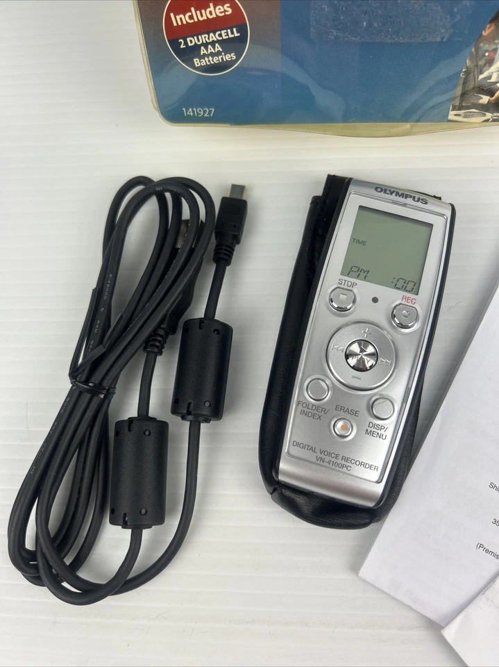Olympus Digital Voice Recorder VN-4100PC Case Manual & Charger Ghost hunting - Image 2 of 4