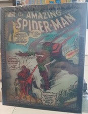 MARVEL RETRO Spider man Quadro Immagine 3D Lenticular 22x27cm Con Cornice