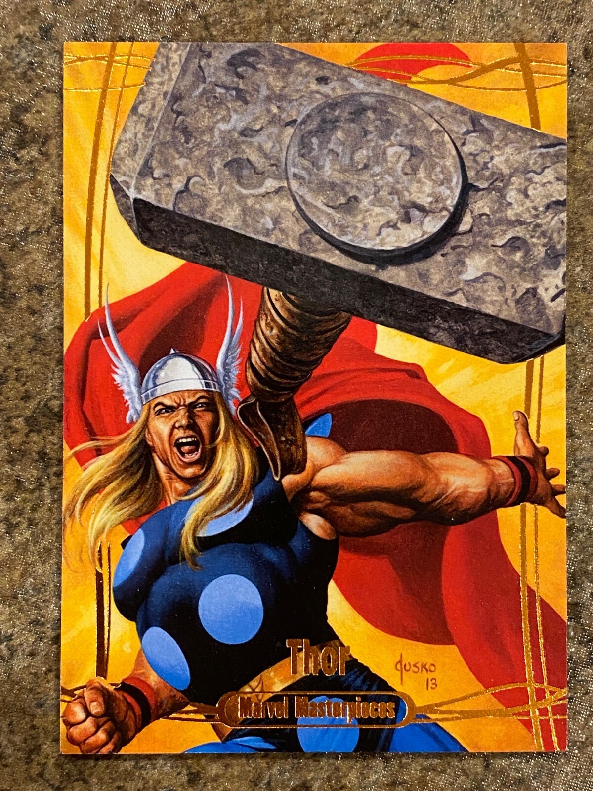 2016 Marvel Masterpieces Orange #81 Thor #53/99 Single Tier 3 NM/M😍😍😍*