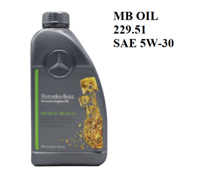 MB OIL 229.51 SAE 5W-30 OLIO MOTORE MERCEDES-BENZ NUOVO ORIGINALE 1 ...